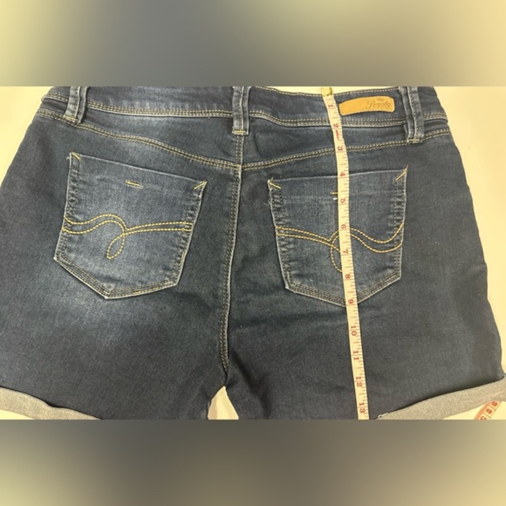 Royalty For Me Blue Jean Shorts with Distressed Hems - Picture 7 of 8